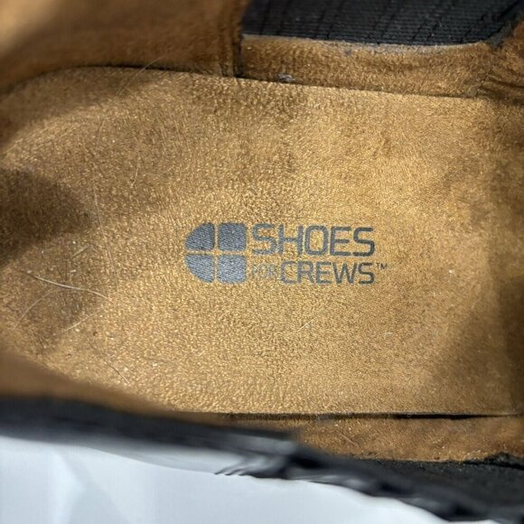 Shoes For Crews Eva 52118 Black Leather Almond Toe Slip Oil Resistant Shoes 11M - Picture 10 of 16